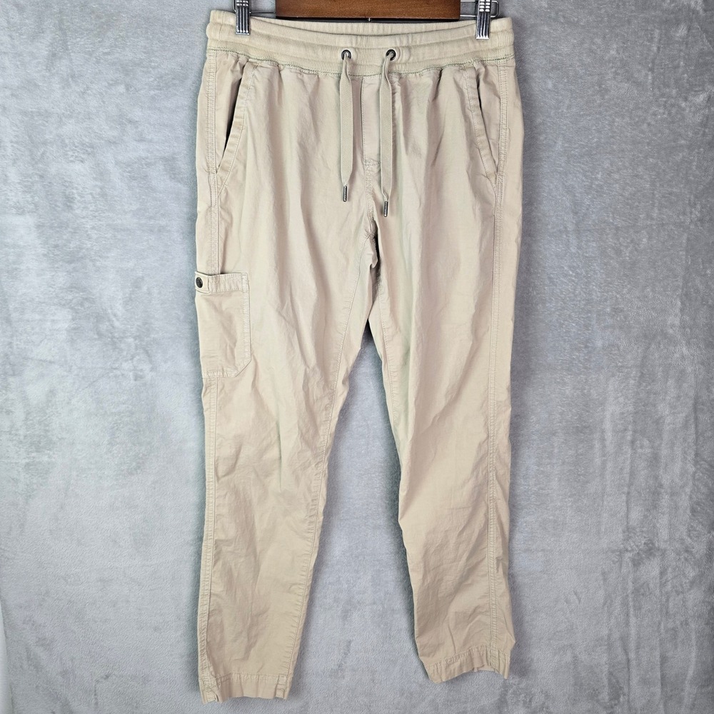 L.L.Bean Mens XS‎ Khaki Tan Cotton Spandex Utility Jogger Pants 505027